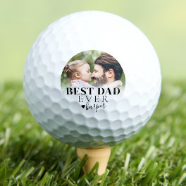 Personalized Best Dad Photo Golf Balls