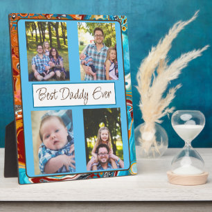 Personalized Best Daddy Ever Photo Plaque