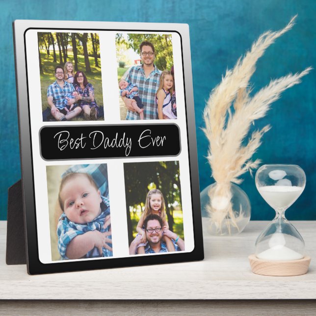 Personalized Best Daddy Ever Photo Plaque (Side)