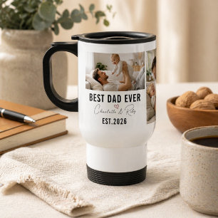 Personalized BEST DADDY Photo Custom Father’s Day Travel Mug