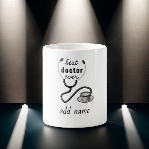 Personalized Best Doctor Ever Thank You Physician Coffee Mug