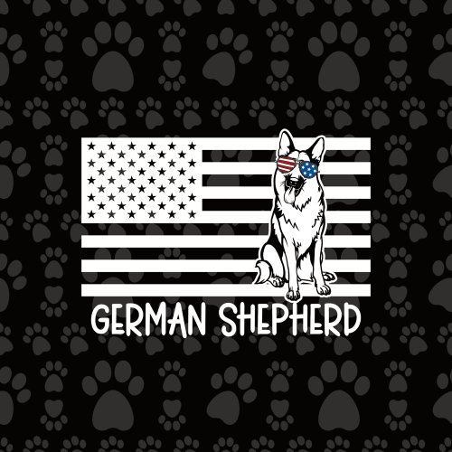 Personalized Best Dog Dad Ever German Shepherd Glass Coaster