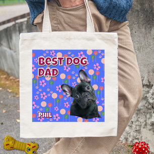 Personalized Best Dog Dad – Father's Day Pet Photo Tote Bag