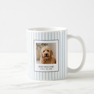 Personalized Best Dog Dad Photo Coffee Mug