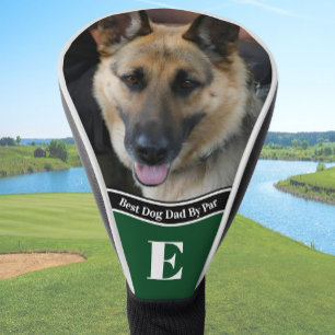 Personalized Best Dog Dad photo German Shepherd Golf Head Cover
