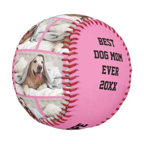 Personalized BEST DOG MOM EVER Baseball