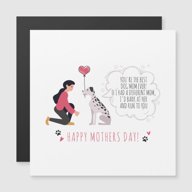 Personalized Best Dog Mom Happy Mothers Day (Front/Back)