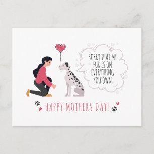 Personalized Best Dog Mom Mothers Day Holiday Card