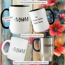 Personalized Best Ever Mom Mother's Day