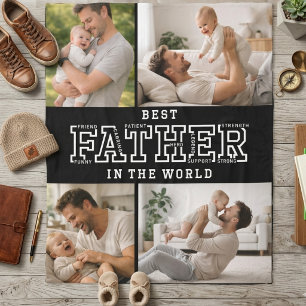 Personalized Best Father’s Day Custom daddy Fleece Blanket