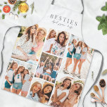 Personalized Best Friend BFF Photo Collage Apron<br><div class="desc">Personalized Besties 7 Photo Collage Apron. Celebrate your friendship with this custom photo apron, perfect for cooking nights, BBQs, or just hanging out together. The top features "Besties" in a classic serif font, with a second line in handwritten script calligraphy where you can add your names or a short special...</div>