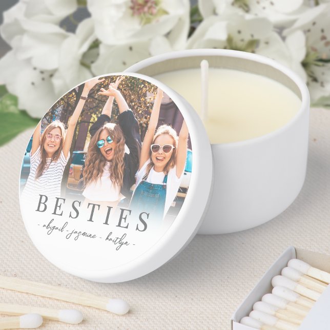 Personalized Best Friend BFF Photo Mini Candle Favors (Personalized Best Friend BFF Photo Mini Candle Favors)