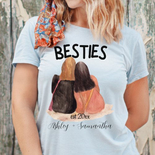 Personalized best friend est friendship  T_Shirt