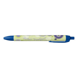 Personalized Best Friend Floral Pretty Green Pen