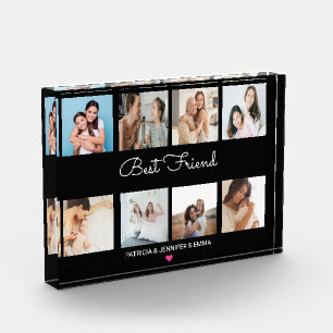 Personalized best friend hand lettering Photo Block