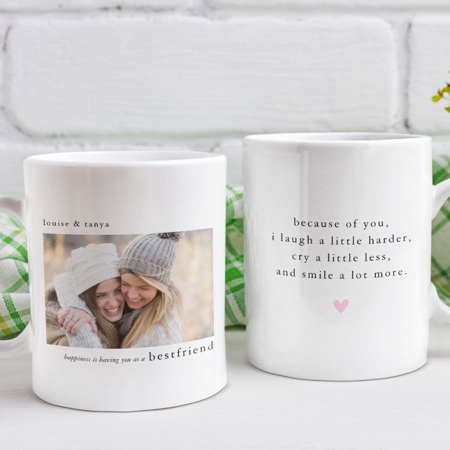 Personalized Best Friend Photo Quote Mug (Creator Uploaded)