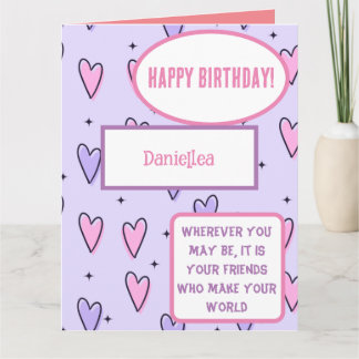 Personalized Best Friend Quote Birthday Card