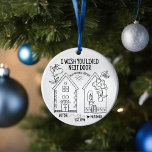 Personalized Best Friend Upload Photo Christmas Ceramic Ornament<br><div class="desc">Celebrate the special bond with your best friend this holiday season with our Personalized Best Friend Upload Photo Christmas Ceramic Ornament. Perfect for expressing how much you wish they lived next door, this ornament allows you to upload a favorite photo, turning it into a cherished keepsake. Whether it’s a memory...</div>