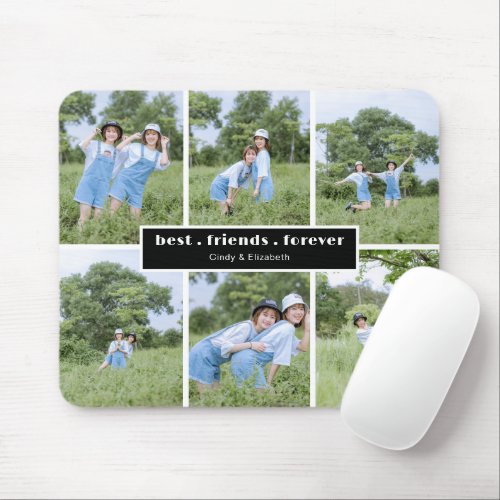 Personalized Best Friends Forever 6 Photo Mousepad