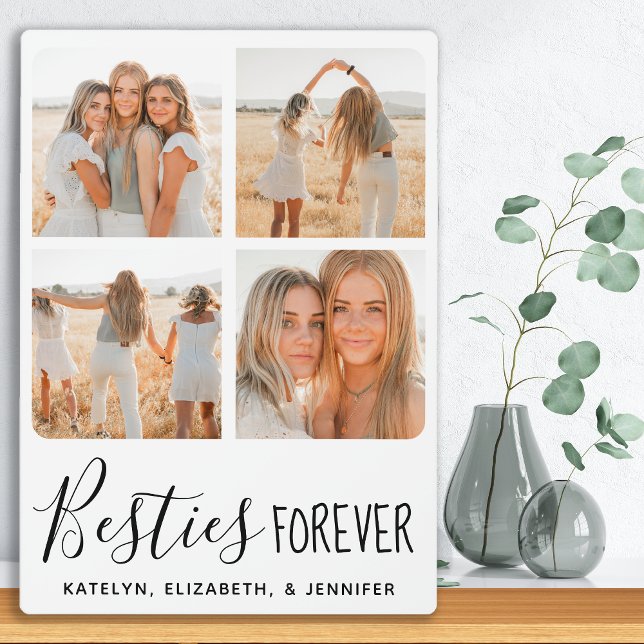 Personalized Best Friends Forever Photo Collage Plaque (Creator Uploaded)