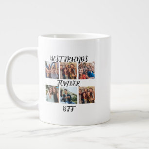 Personalized "Best Friends Forever" Photo Template Giant Coffee Mug