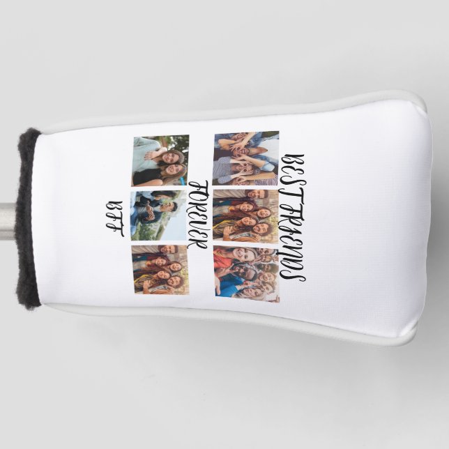 Personalized "Best Friends Forever" Photo Template Golf Head Cover (Front)