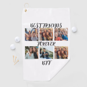 Personalized "Best Friends Forever" Photo Template Golf Towel