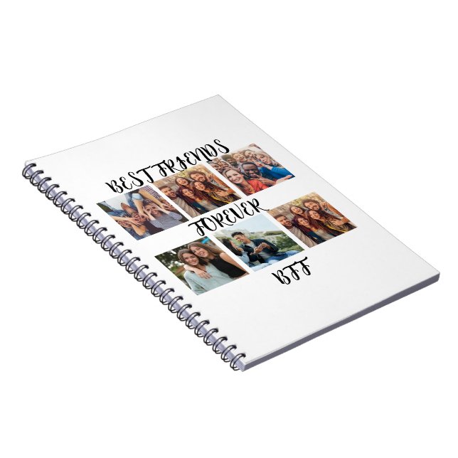Personalized "Best Friends Forever" Photo Template Notebook (Right Side)