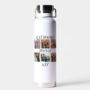 Personalized "Best Friends Forever" Photo Template Water Bottle