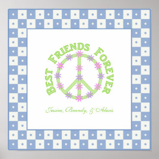 Personalized Best Friends Forever Poster