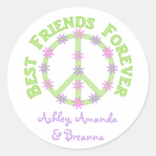 Personalized Best Friends Forever Stickers