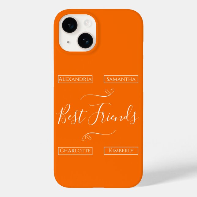 Personalized Best Friends Modern Case-Mate iPhone Case (Back)