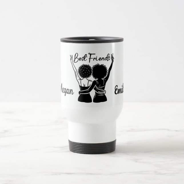 Personalized Best Friends Travel Mug (Center)
