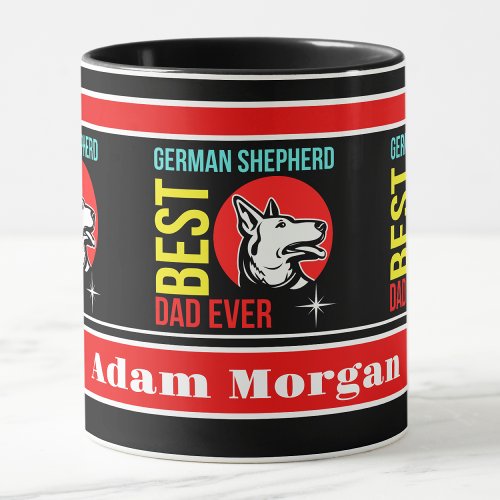 Personalized Best German Shepherd Dad Ever Mug