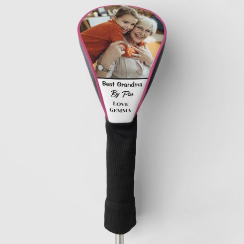 Personalized Best Grandma By Par Driver Cover