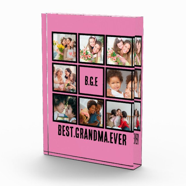 Personalized Best Grandma Ever 8 Photo Collage (Right)