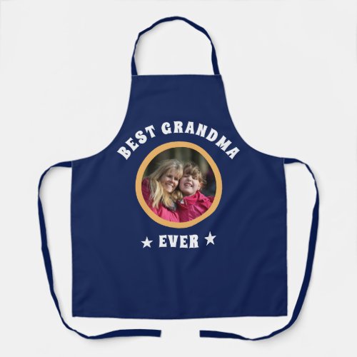 Personalized Best Grandma Ever Custom Family Photo Apron