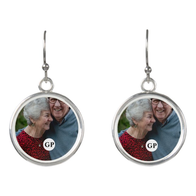 Personalized Best Grandma Gift Earrings (Front)