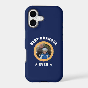 Personalized Best Grandpa Ever Custom Family Photo iPhone 17 Case