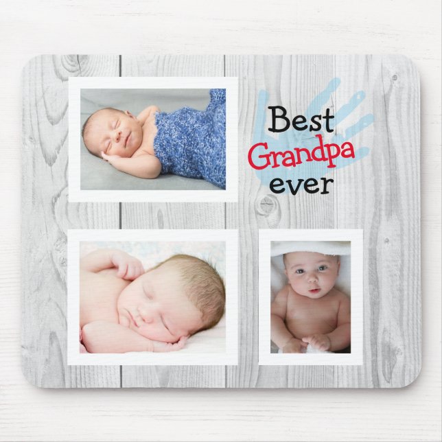 Personalized Best Grandpa Ever  Mouse Pad (Front)