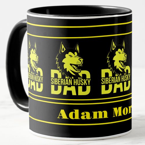 Personalized Best Husky Dad Ever Mug