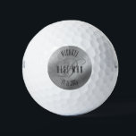 Personalized Best Man Brushed Silver Golf Balls<br><div class="desc">Make your own custom golf ball. Personalize this design with your own text. You can further customize this design by selecting the "customize further" link if desired.</div>