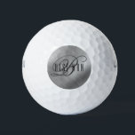 Personalized Best Man Brushed Silver Golf Balls<br><div class="desc">Make your own custom golf ball. Personalize this design with your own text. You can further customize this design by selecting the "customize further" link if desired.</div>
