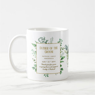 Personalized Best Man Father of Groom Groomsman Coffee Mug