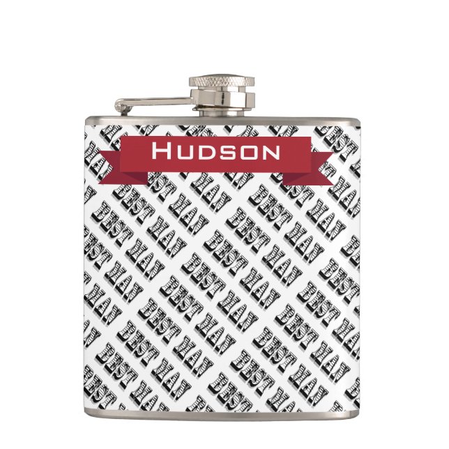 Personalized Best Man Flask (Front)