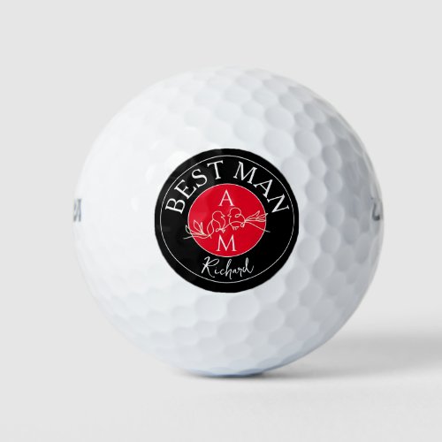 Personalized Best Man Golf Balls