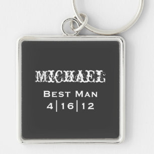 Personalized Best Man Keychain