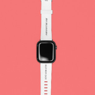 Personalized Best Mom Ever Calligraphy Name Apple Watch Band