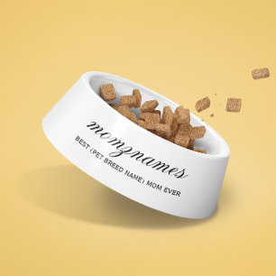 Personalized Best Mom Ever Calligraphy Name Bowl