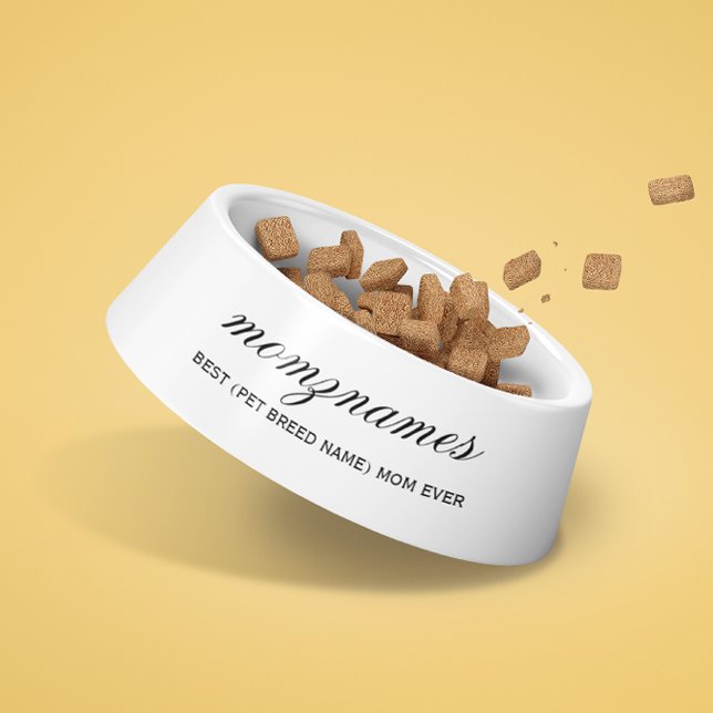 Personalized Best Mom Ever Calligraphy Name Bowl (Creator Uploaded)